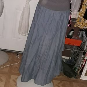 Extra long cotton skirt